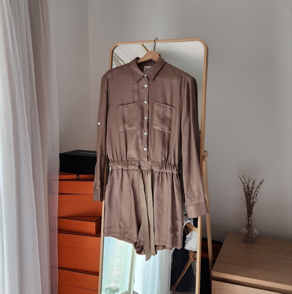 Cinq a sept silky romper - Picture 2 of 7